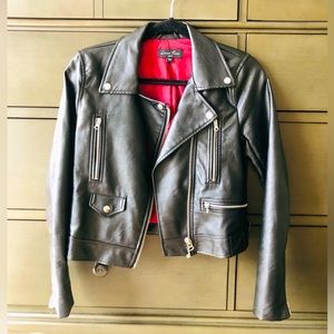 Black Leather Motorcycle Jacket🔥🏍️❤️❤️ 🏍️